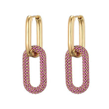 Micara - Sparkle Loops - Ohrringe – Rosa