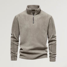 Oskar - Fleecepullover mit Rollkragen – Olivgrün