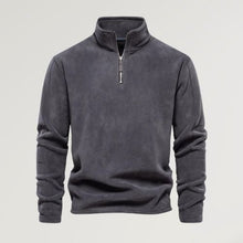 Oskar - Fleecepullover mit Rollkragen – Dunkelgrau