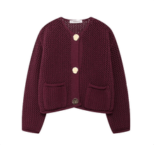 Rihanna - Dick Gestrickte Strickjacke - Herbst-Oberbekleidung – Rot