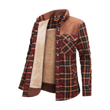Rikke - Flanelljacke – Weinrot