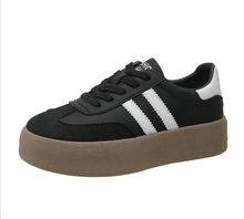 Serina - Plateau-Sneakers - Schlupfstil – Schwarz