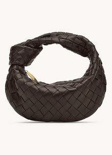 Miemossa - Schicke Geflochtene Hobo-Tasche – Dunkelbraun