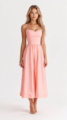 Tamara - Maxikleid - Ärmellos – Rosa