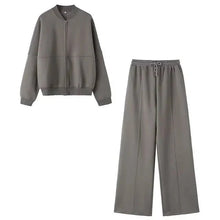 Tiera - Jacke und Hose Set - Gemütliche Herbstmode – Grau
