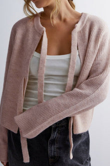 Vernice - Strick-Cardigan - Mit Doppelschleifen-Verschluss – Rosa