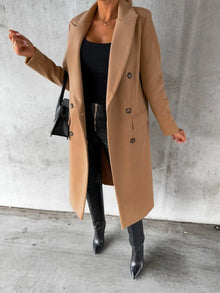 Victoria - Langer Damenmantel – Khaki