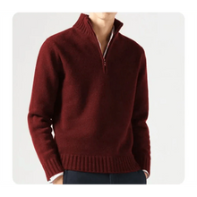 Wade - Rollkragenpullover - Halbreißverschluss-Stil – Rot