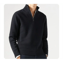 Wade - Rollkragenpullover - Halbreißverschluss-Stil – Schwarz