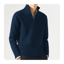 Wade - Rollkragenpullover - Halbreißverschluss-Stil – Blau