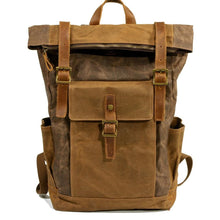 Wiley - Vintage-Rucksack - Praktische Taschen – Kaffee