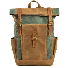 Wiley - Vintage-Rucksack - Praktische Taschen – Smaragd