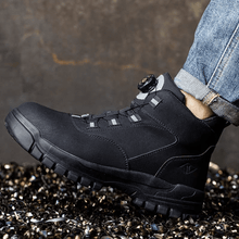 Wyatt - Stoßfeste Sicherheitsstiefel - Drehverschluss-Schnürsystem – Schwarz