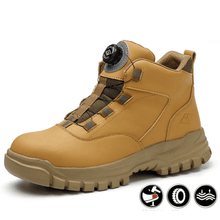 Wyatt - Stoßfeste Sicherheitsstiefel - Drehverschluss-Schnürsystem – Gelb
