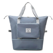 Leichte wasserdichte Wochenendtasche – erweiterbare Tragetasche – Blau