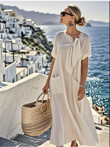 Felecia - Stilvolles Kleid – Beige