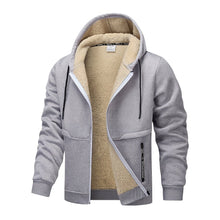 Jamshid - Langarm Kapuzenpullover Mit Reißverschluss – Grau