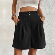 Emmerald - Damen Shorts: Cargo, Stretch, Lässig – Schwarz
