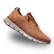 Damen bequeme Laufschuhe mit orthopädischer Sohle – Karamell