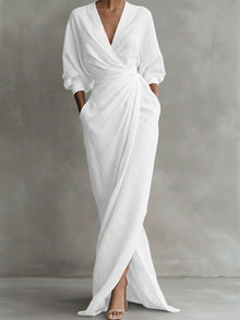 Avalonni | Schickes Eleganzkleid – Weiß