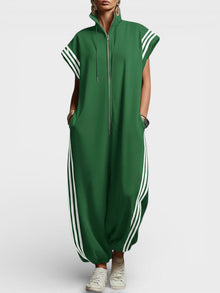 Shelena – Eleganter Urbaner Overall – Grün