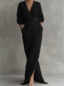 Avalonni | Schickes Eleganzkleid – Schwarz