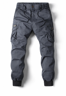 Herren-Jogginghose im Cargo-Stil mit mehreren Taschen und Reißverschluss – Nicolai – Grau
