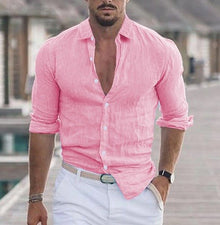 Sommerhemd für Herren – Rosa