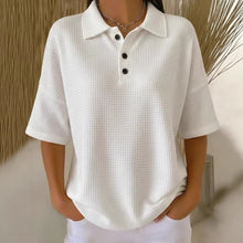Bregje | Damen Poloshirt Kurzarm Relaxed Fit – Weiß