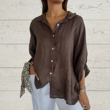 Marion - Zeitlos Elegantes Button-Down-Hemd Damen – Braun