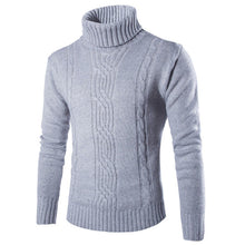 Bertrand – Warmer Strickpullover mit Rollkragen – Grau