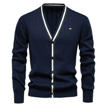 Sam - Elegante Strickjacken für Herren – Dunkelblau