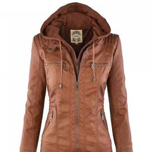 CLARA - ELEGANTE LEDERJACKE – Braun