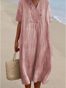 Callie | Elegantes Sommerkleid für mühelosen Chic – Rosa