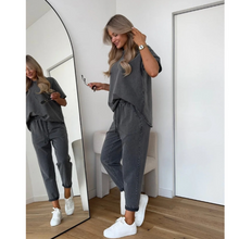 Amber | Raffiniertes Komfort-Zweiteiler-Set – Grau