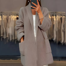 EMMA – LUXUS-CARDIGAN – Zartes Braun