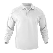 Langarm-Poloshirt | Klassischer Kragen | Sportlich-eleganter Stil – Weiß