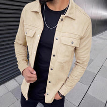 Geknöpfte Jacke mit Fronttaschen – Beige