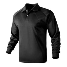 Langarm-Poloshirt | Klassischer Kragen | Sportlich-eleganter Stil – Schwarz