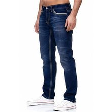 Klassische Slim-Fit Jeans | Zeitloser Stil | Hoher Tragekomfort – Dunkelblau