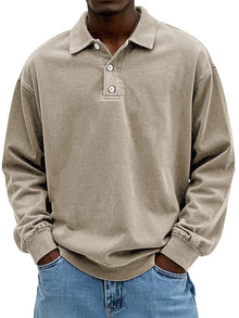Johannes - Vintage Langärmelig Hemd – Khaki