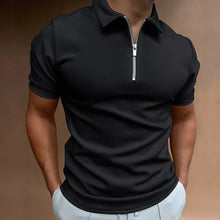 Poloshirt Herren Slim Fit – Schwarz