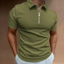 Poloshirt Herren Slim Fit – Olivgrün