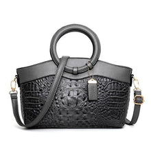 Luxus Ledertasche Damen – Echtleder Schultertasche Crossbody – Grau