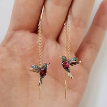 Kolibri Zirkonia Ohrringe – Granaat