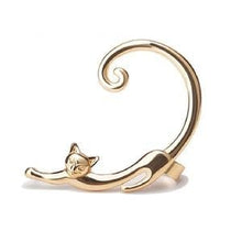 Katzen-Ohrringe in Full-Ear-Form – Gold