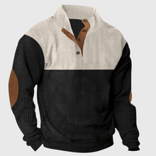 Pullover Herren Stehkragen Regular Fit – Schwarz