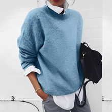 Gabriella - Damenpullover mit weitem Schnitt – Blau