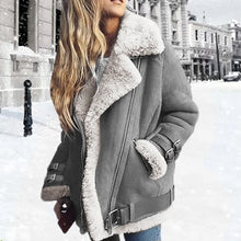 Greene | Lederschnallen-Jacke – Grau