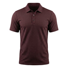 Dario | Atmungsaktives Stretch Poloshirt – Merlot Rot